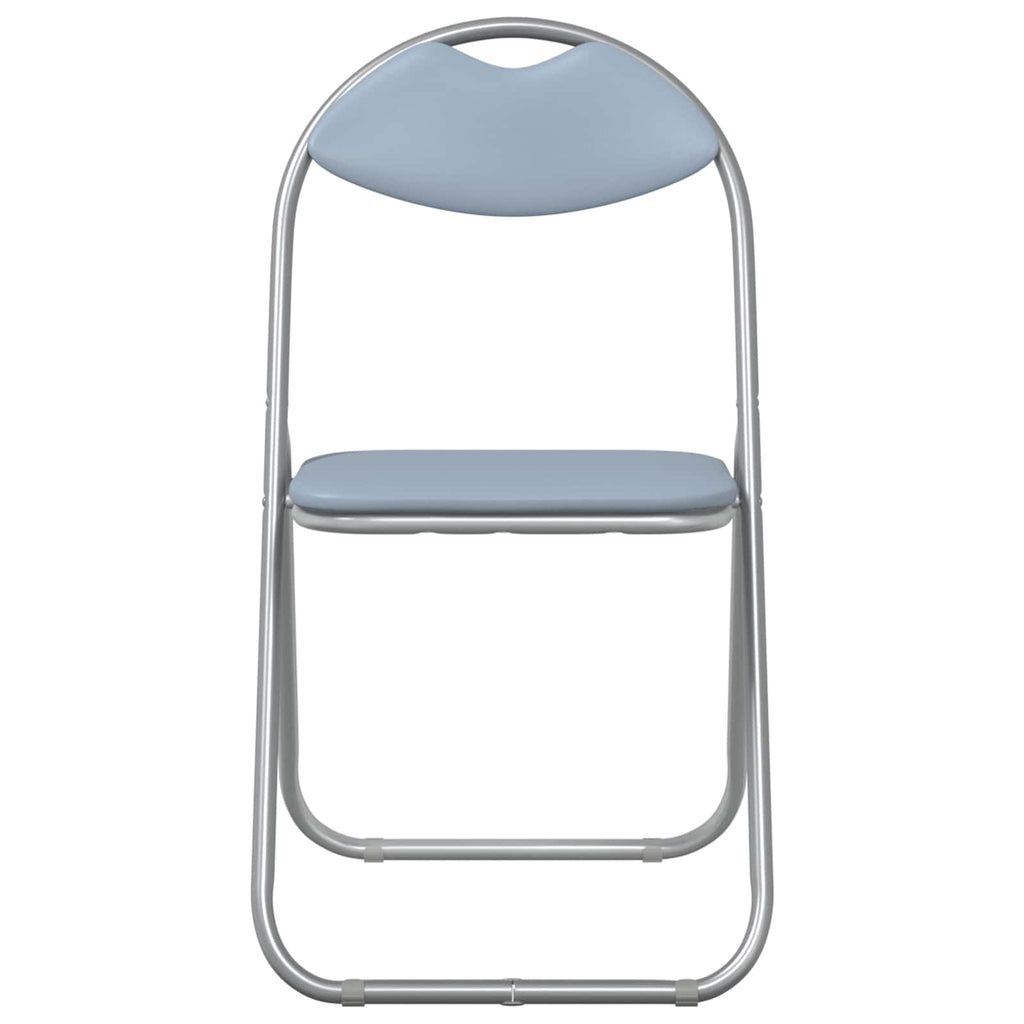 Klappstuhl 8 pcs Grau 48 x 43,5 x 81 cm Kunstleder