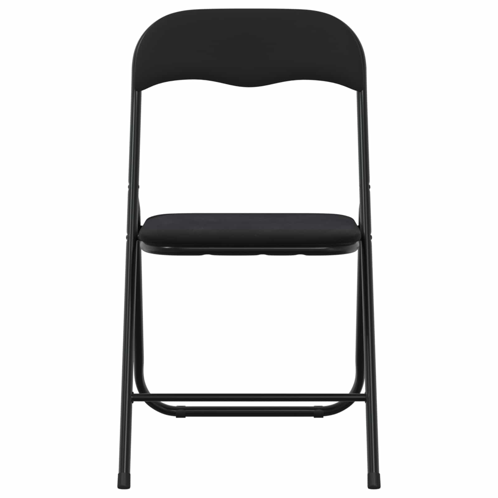 Klappstuhl 8 pcs Schwarz 48 x 44 x 78 cm Samt