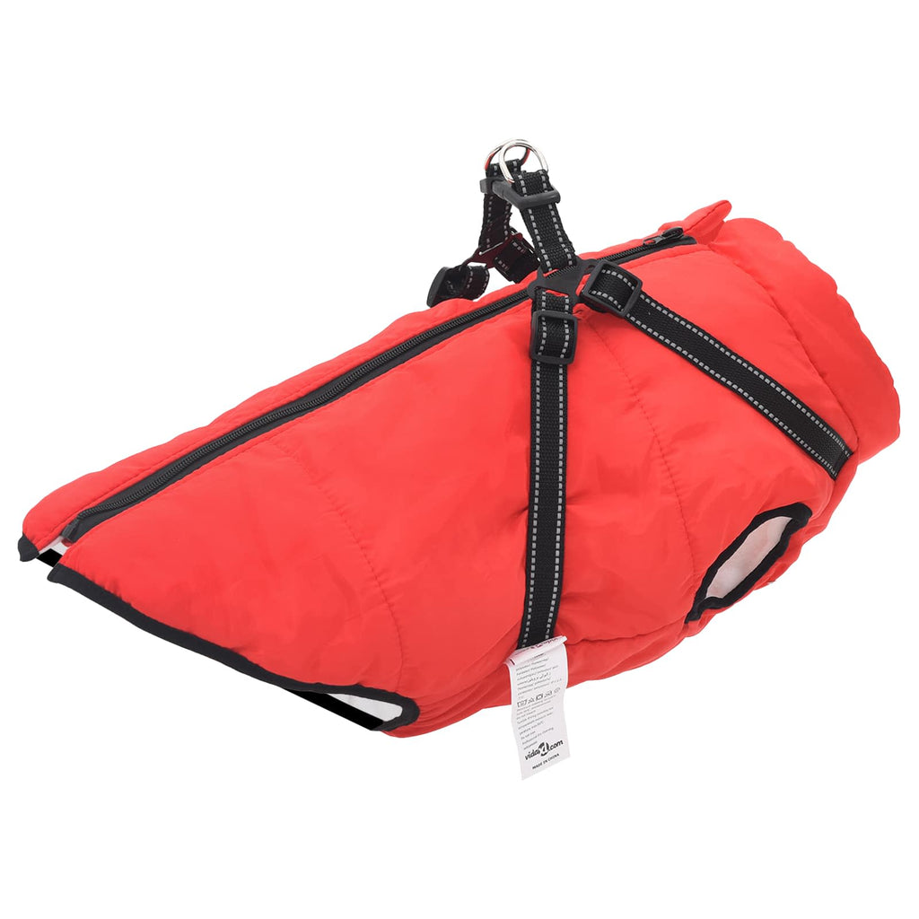 Hundemantel Rot L44 Fleece und Polyester