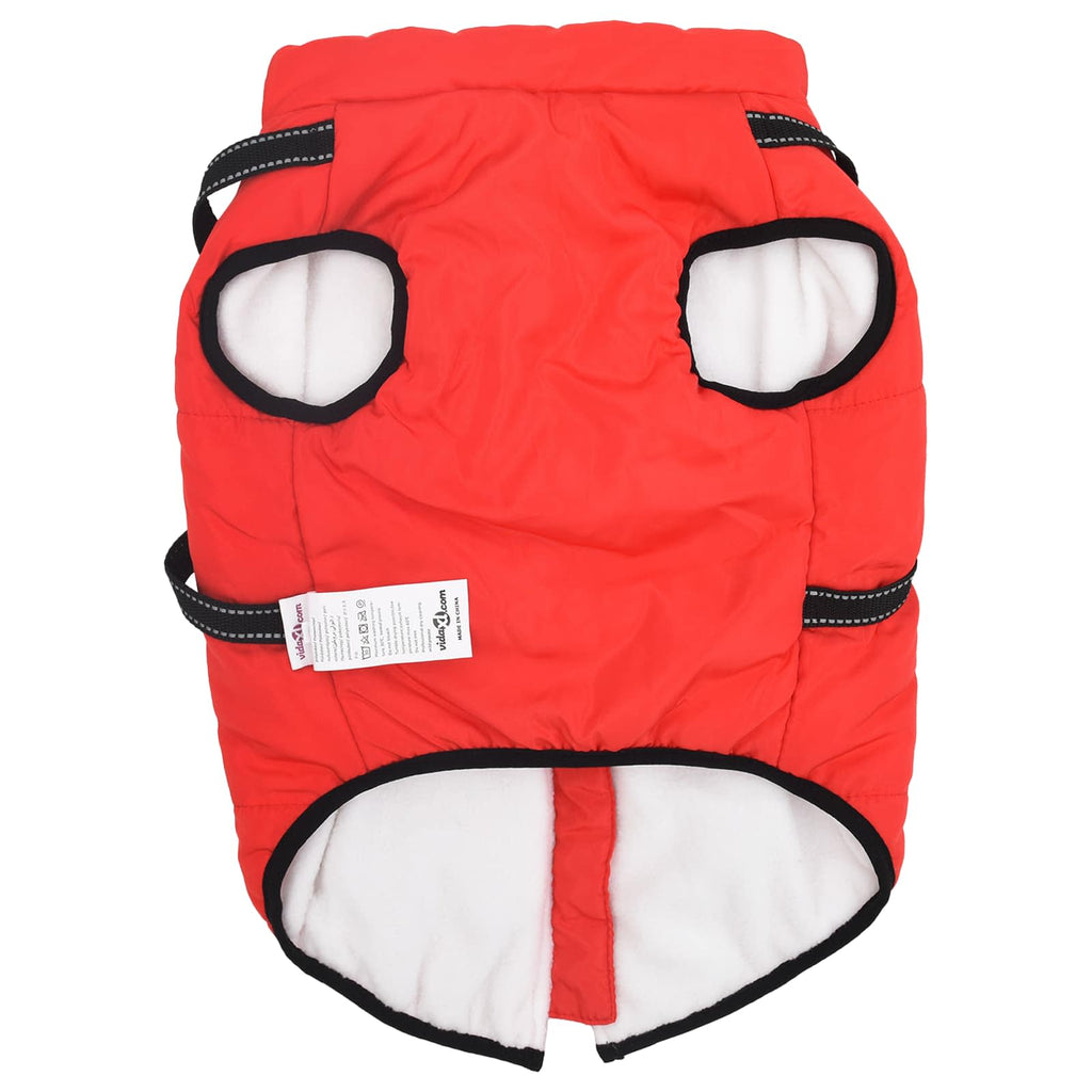 Hundemantel Rot L68 Fleece und Polyester