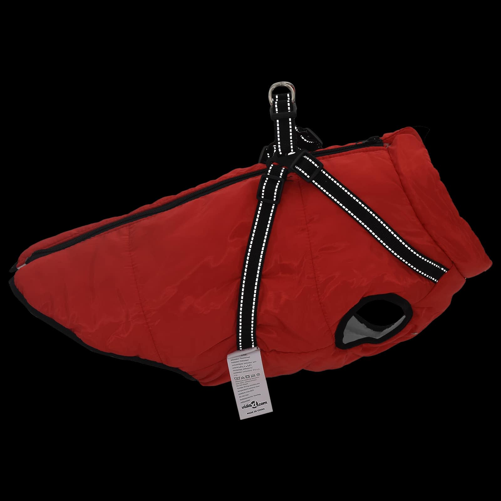 Hundemantel Rot L68 Fleece und Polyester