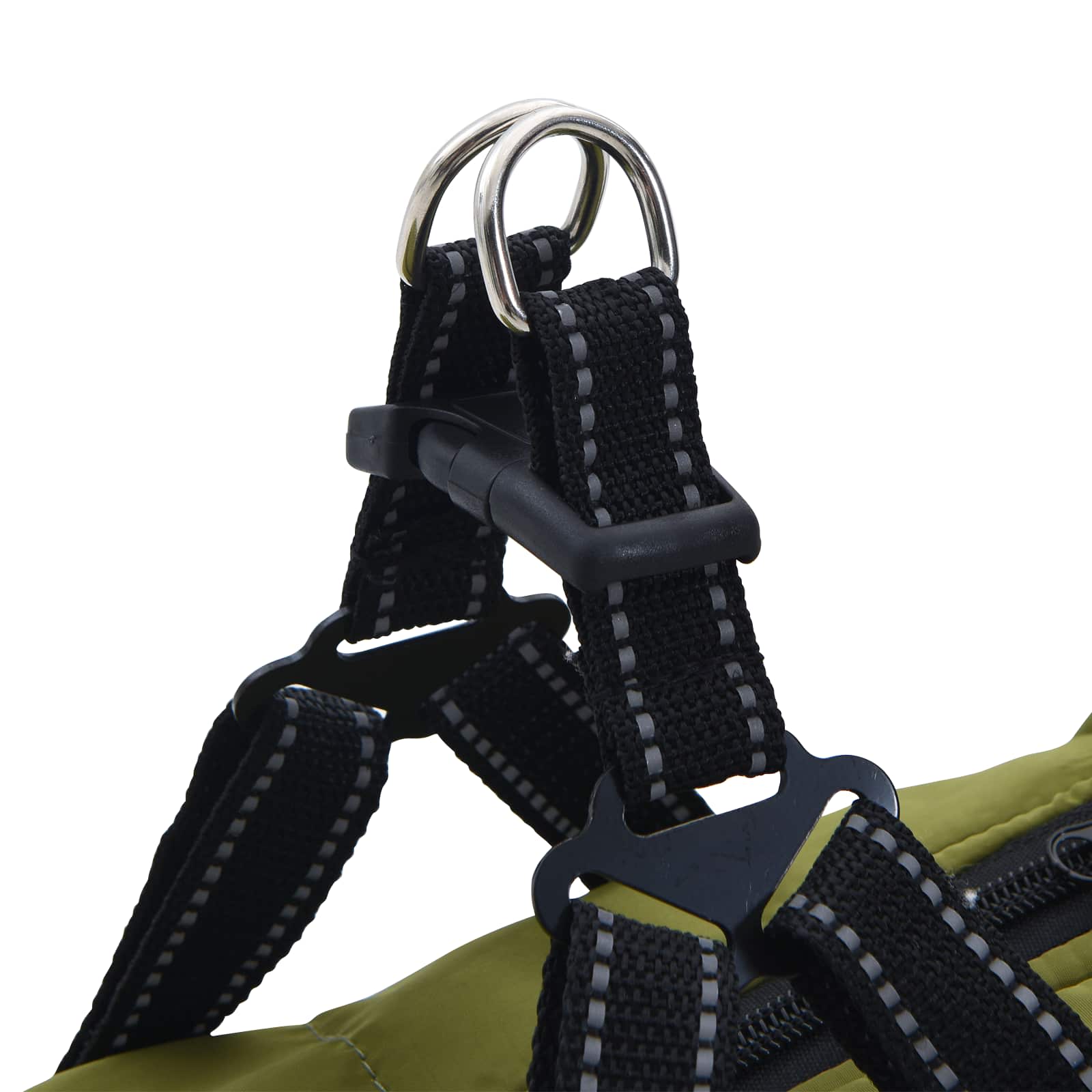 Hundemantel Olivegrün L32 Fleece und Polyester