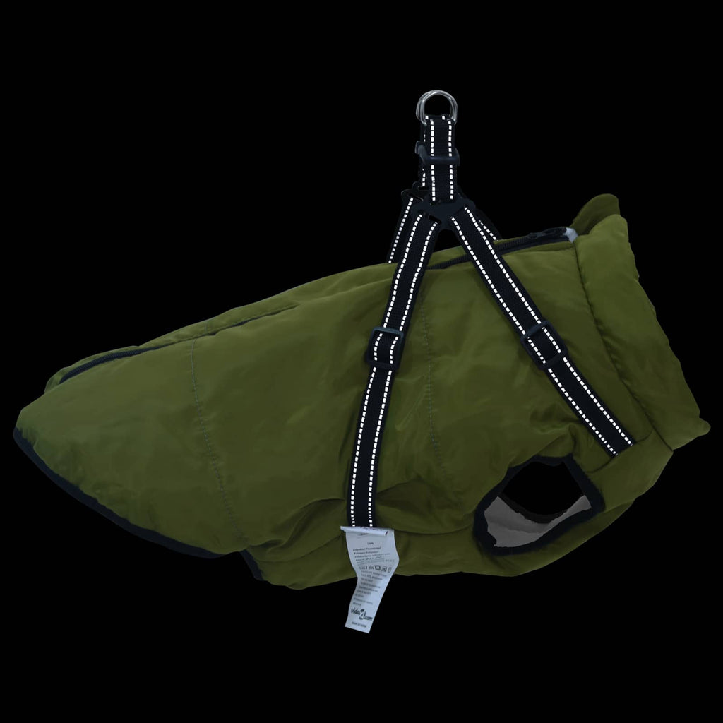 Hundemantel Olivegrün L44 Fleece und Polyester