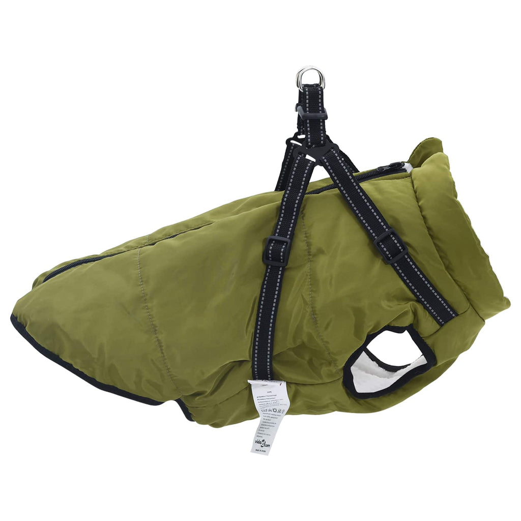 Hundemantel Olivegrün L44 Fleece und Polyester