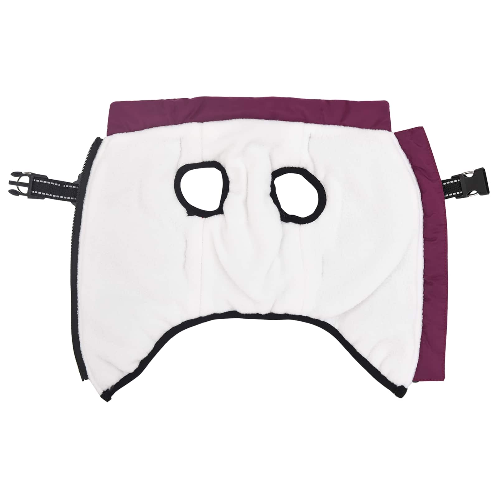 Hundemantel Lila L32 Fleece und Polyester