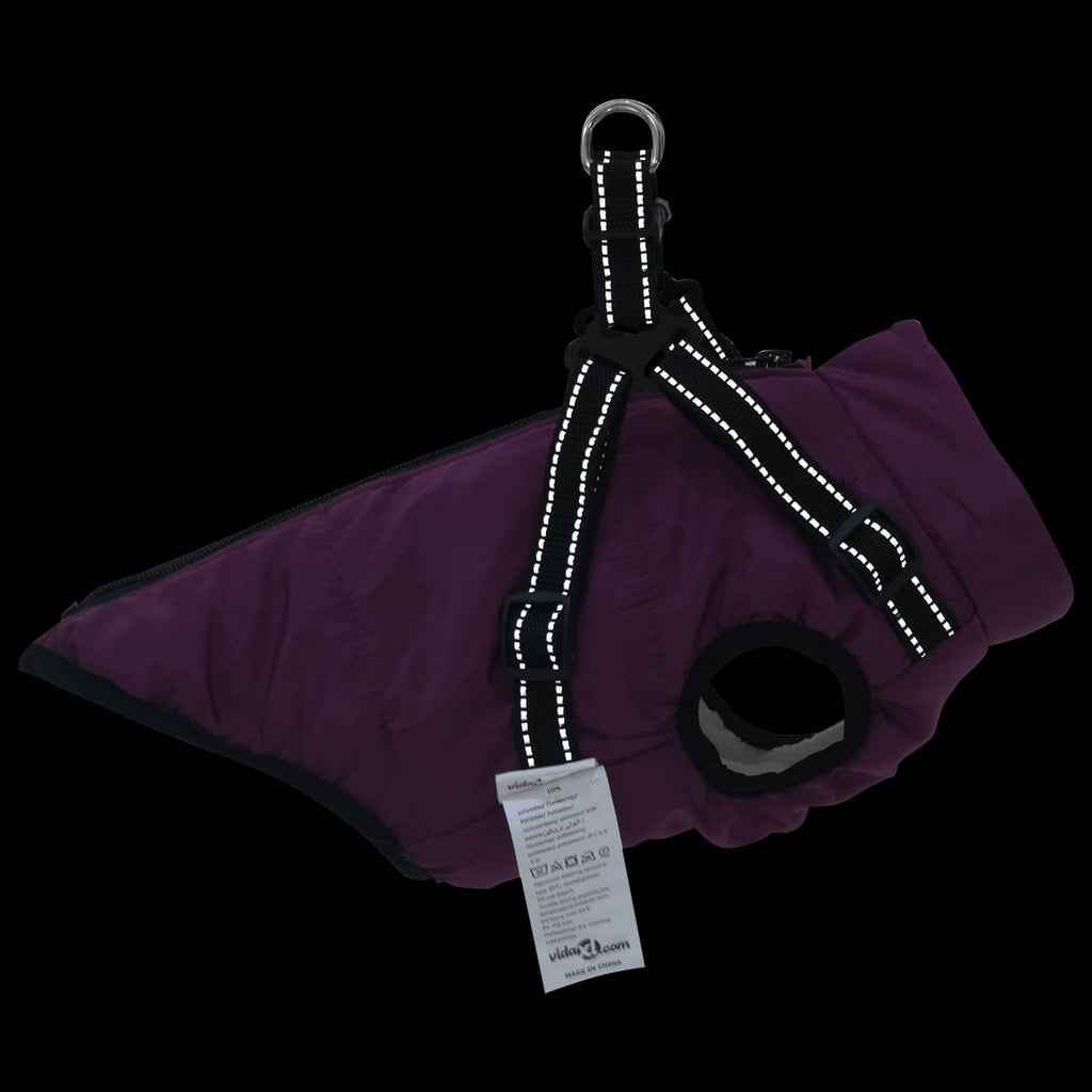 Hundemantel Lila L36 Fleece und Polyester