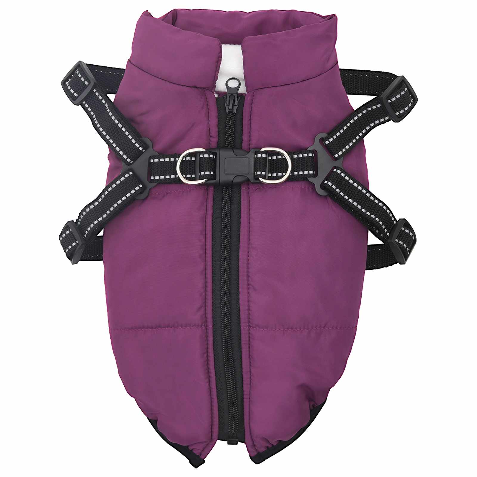 Hundemantel Lila L40 Fleece und Polyester