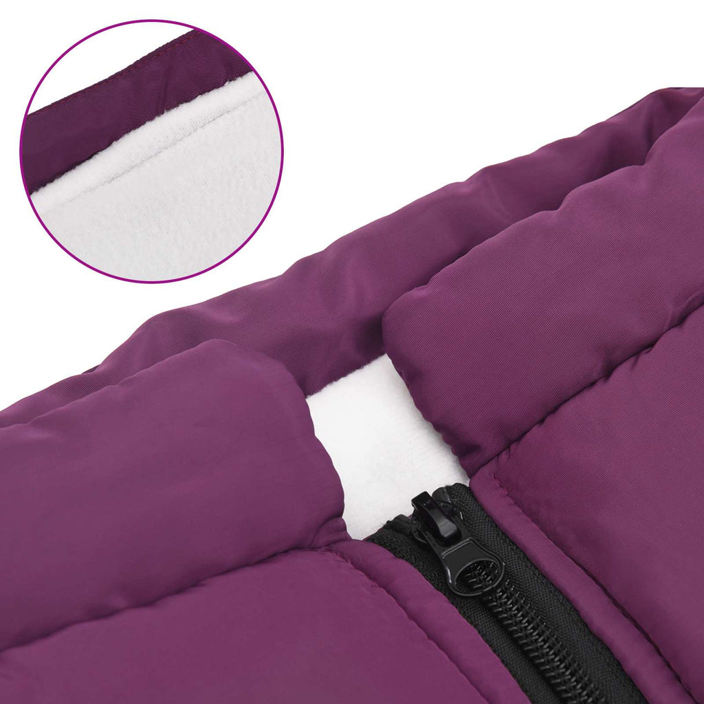 Hundemantel Lila L48 Fleece und Polyester