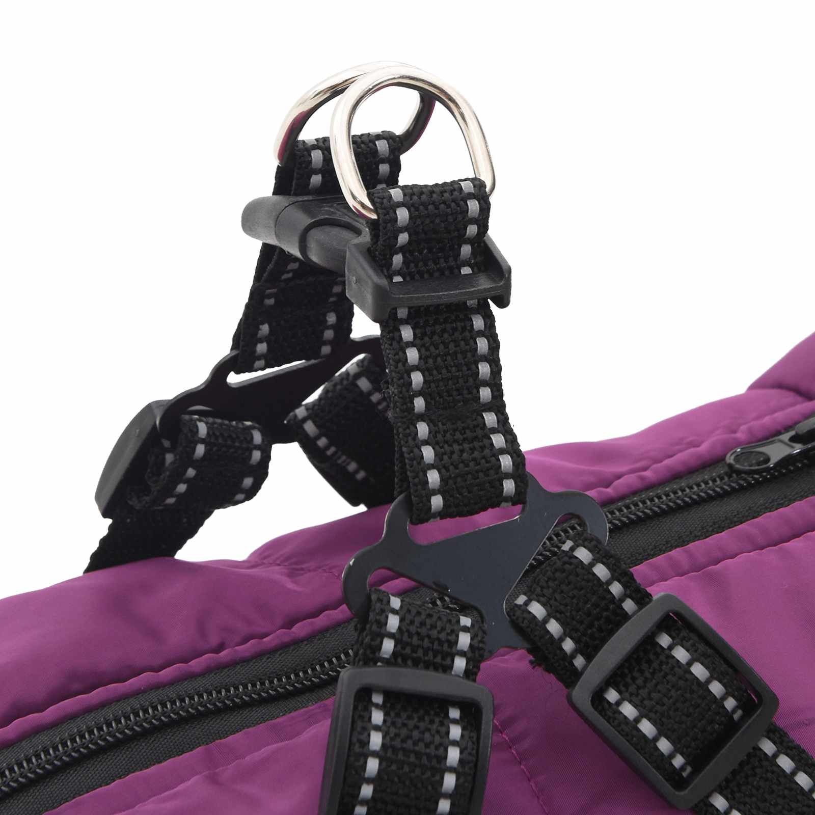 Hundemantel Lila L52 Fleece und Polyester