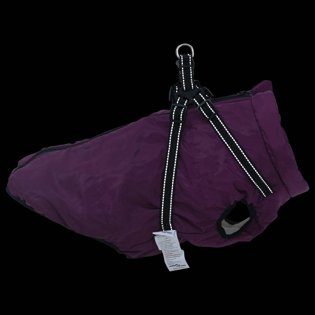 Hundemantel Lila L52 Fleece und Polyester