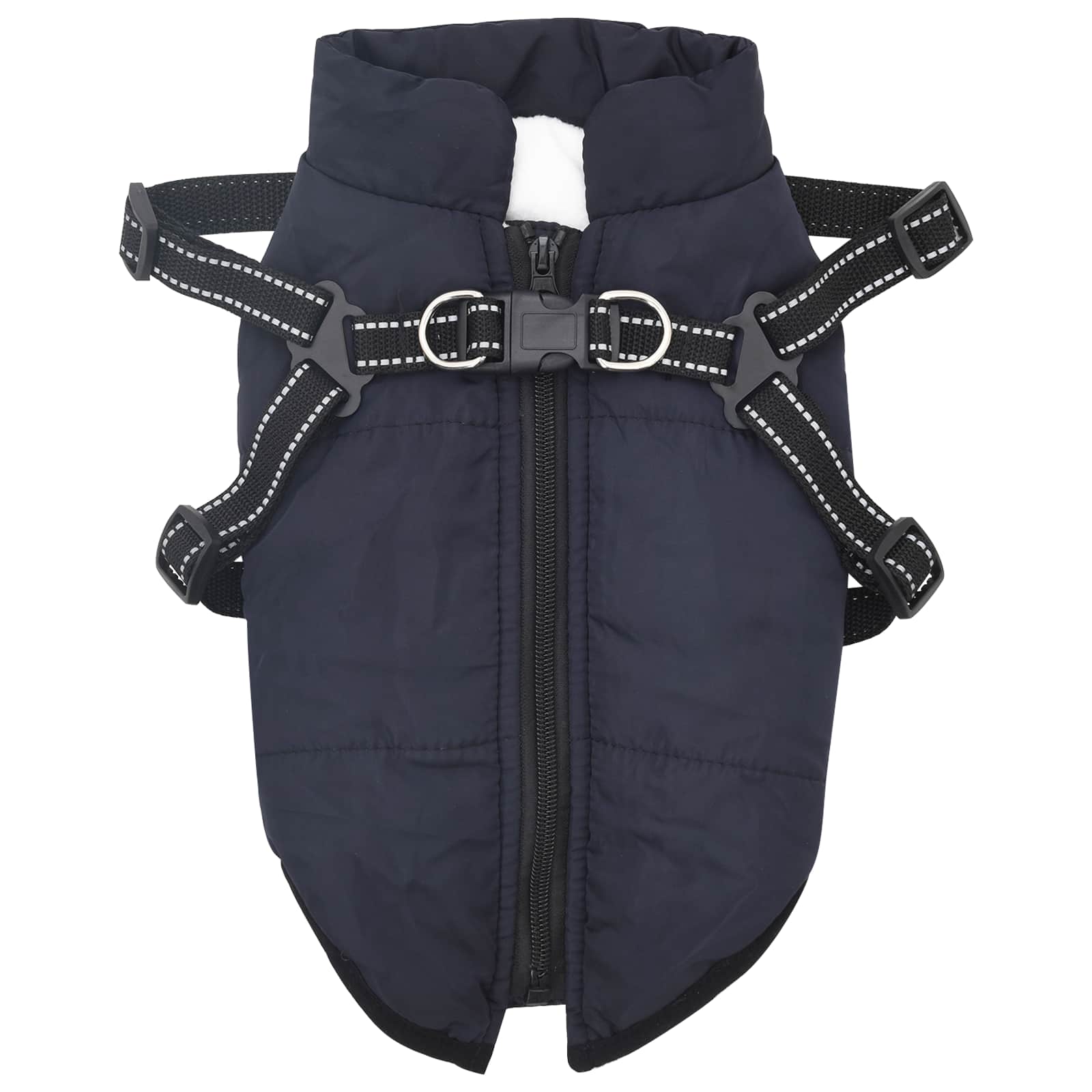 Hundemantel Marineblau L24 Fleece und Polyester