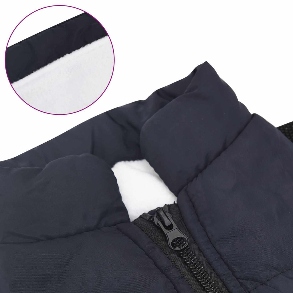 Hundemantel Marineblau L36 Fleece und Polyester