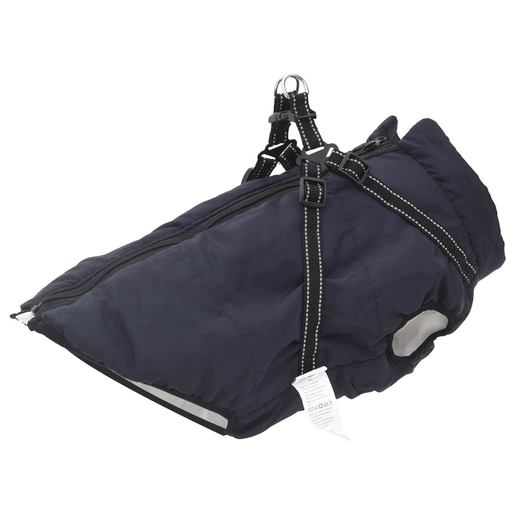 Hundemantel Marineblau L44 Fleece und Polyester