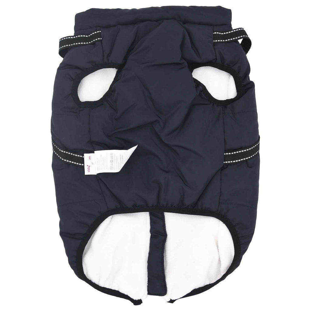 Hundemantel Marineblau L44 Fleece und Polyester