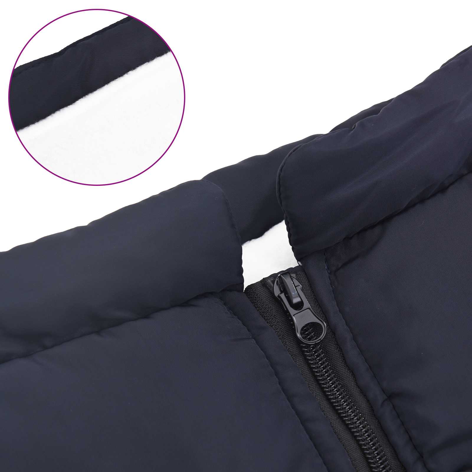 Hundemantel Marineblau L48 Fleece und Polyester