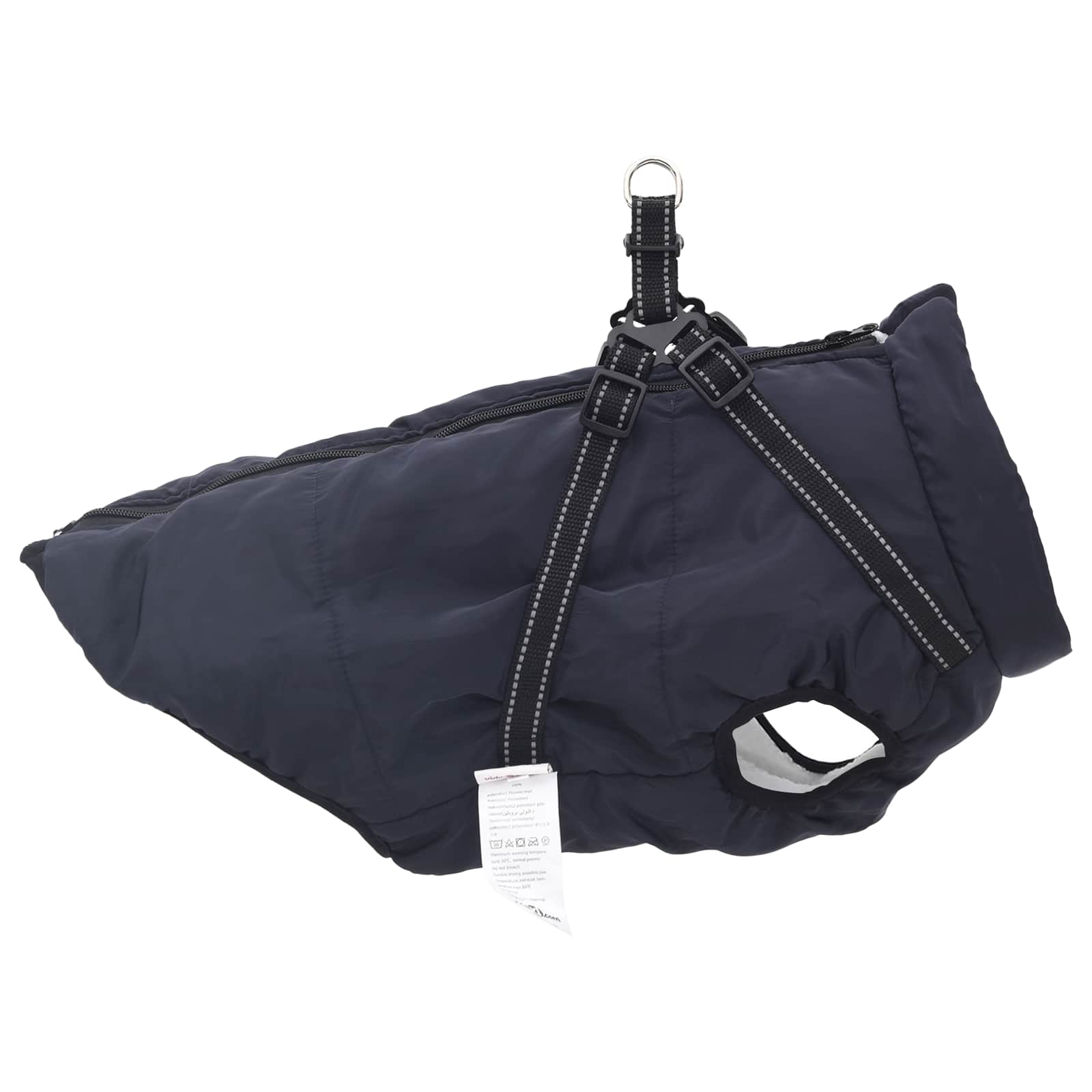 Hundemantel Marineblau L48 Fleece und Polyester