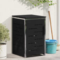 Mülltonnenbox for 1 Bin 240L Schwarz