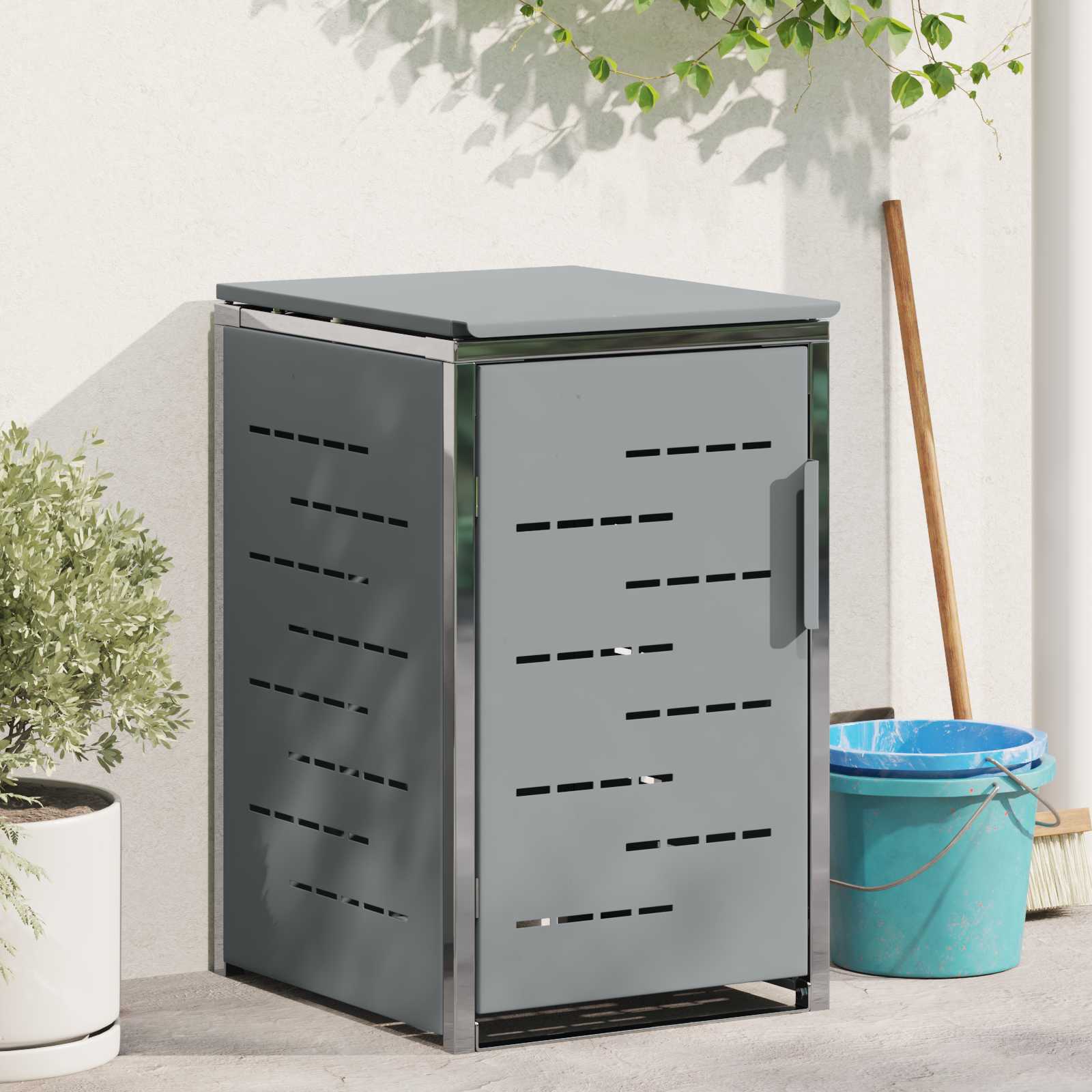 Mülltonnenbox for 1 Bin 240L Grau