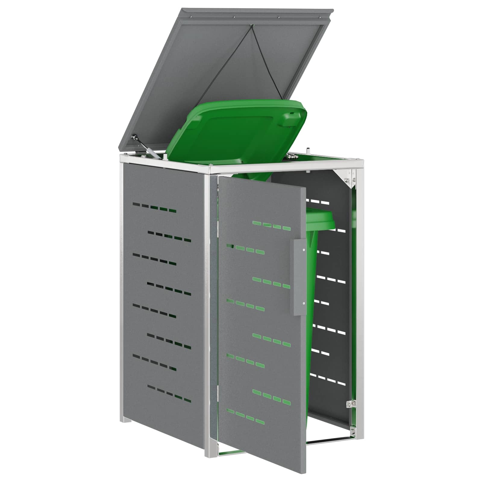 Mülltonnenbox for 1 Bin 240L Grau
