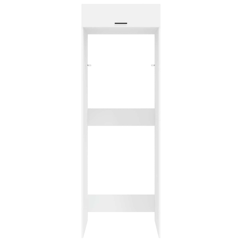 Waschmaschinen-Schrank Weiß 67,5 x 68 x 200 cm Holzwerkstoff