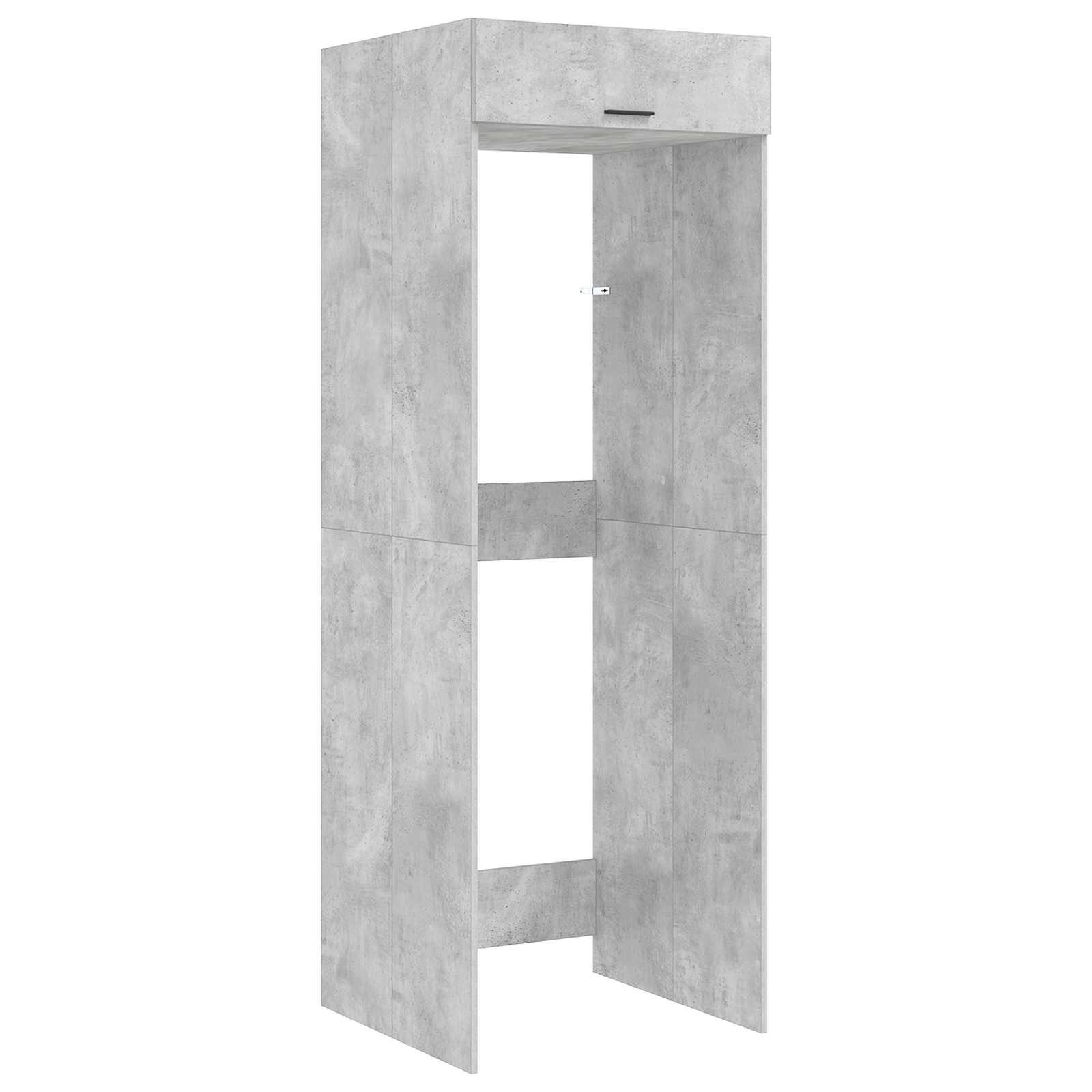 Waschmaschinen-Schrank Beton 67,5 x 68 x 200 cm Holzwerkstoff