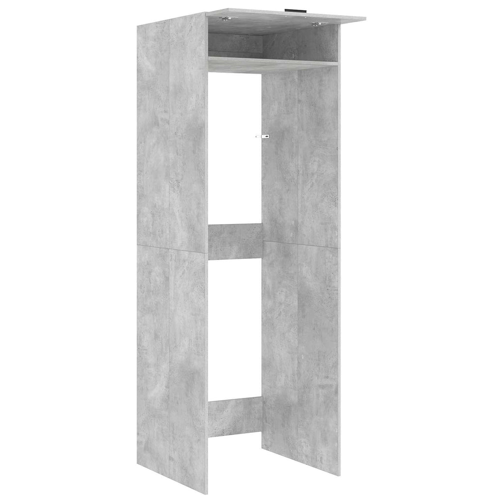 Waschmaschinen-Schrank Beton 67,5 x 68 x 200 cm Holzwerkstoff