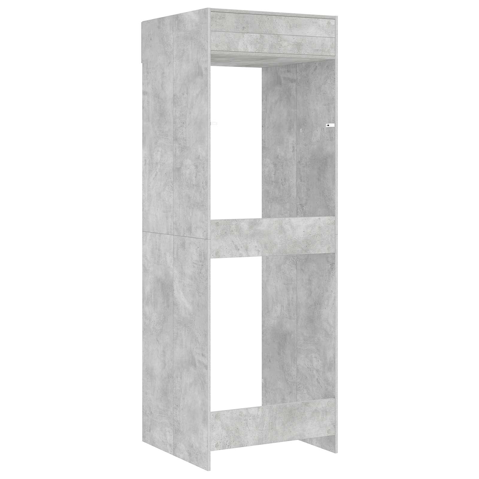 Waschmaschinen-Schrank Beton 67,5 x 68 x 200 cm Holzwerkstoff