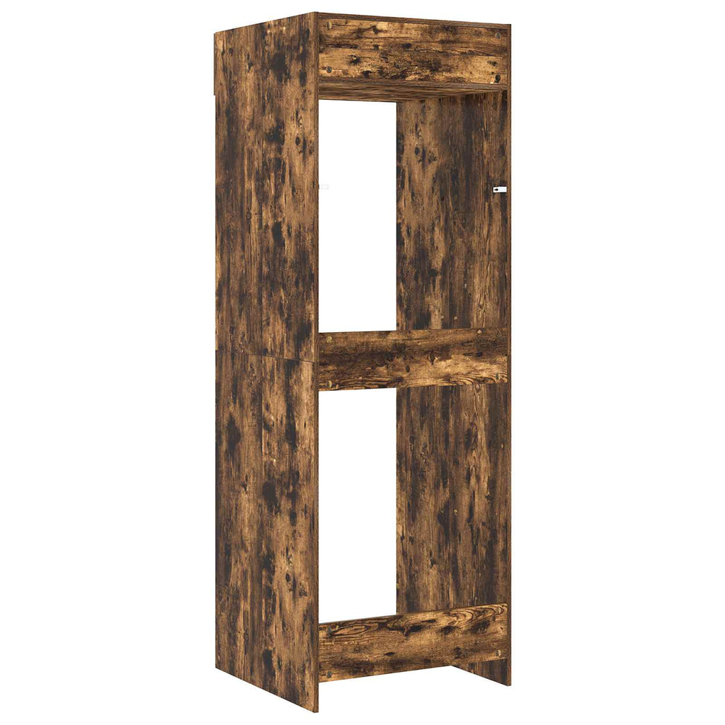 Waschmaschinen-Schrank Geräucherte Eiche 67,5 x 68 x 200 cm