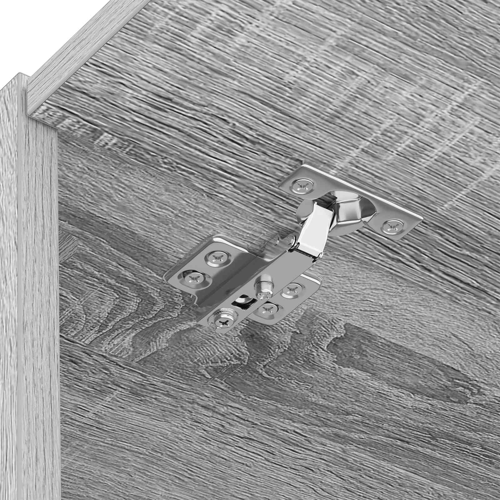 Waschmaschinen-Schrank mit Tür Graues Sonoma 67,5 x 68 x 200 cm