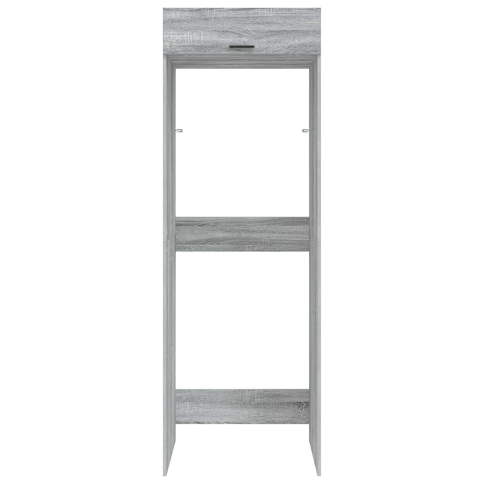 Waschmaschinen-Schrank mit Tür Graues Sonoma 67,5 x 68 x 200 cm