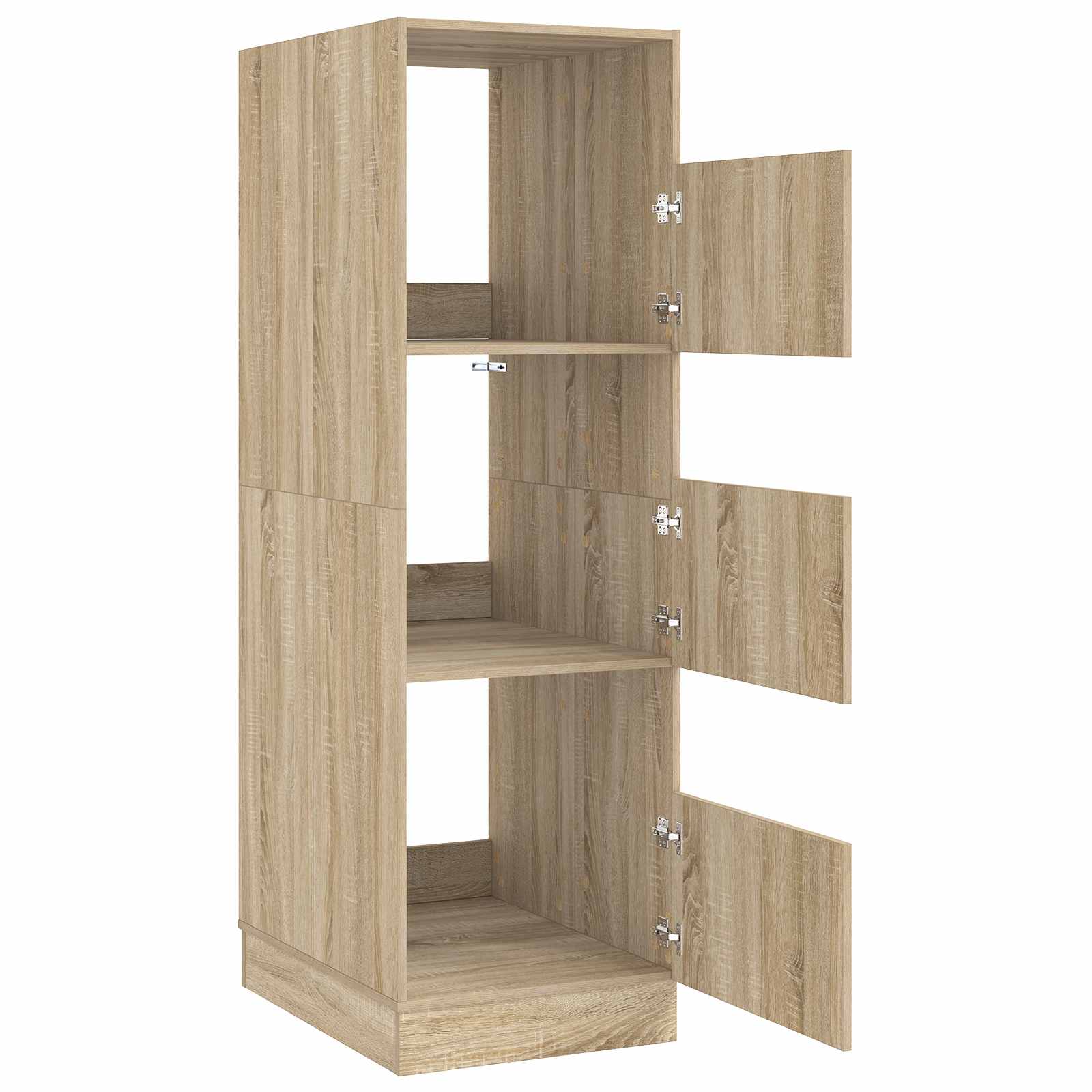 Wäscheschrank mit Tür Sonoma 50 x 68 x 162 cm Holzwerkstoff