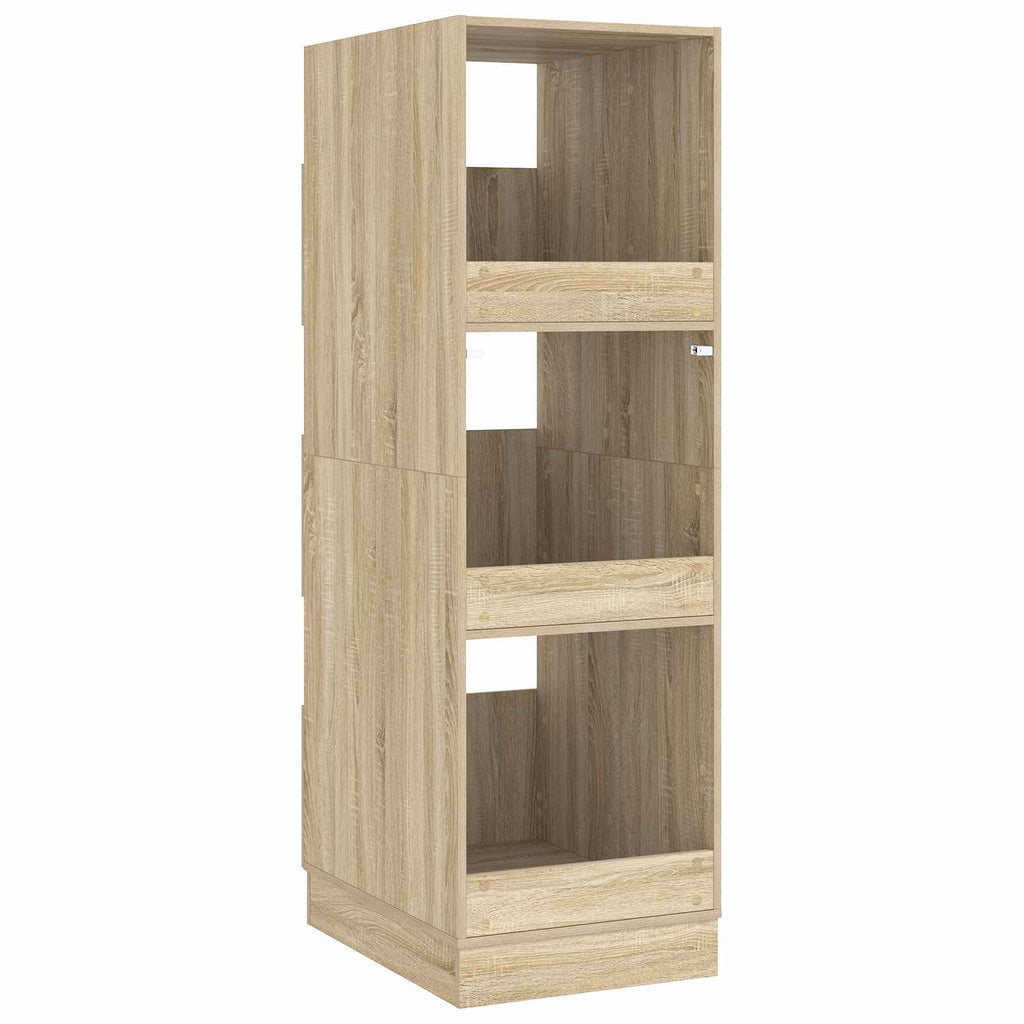 Wäscheschrank mit Tür Sonoma 50 x 68 x 162 cm Holzwerkstoff