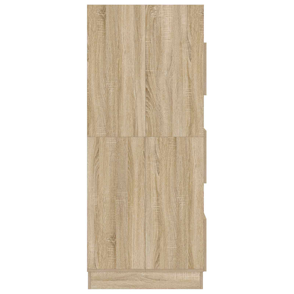 Wäscheschrank mit Tür Sonoma 50 x 68 x 162 cm Holzwerkstoff
