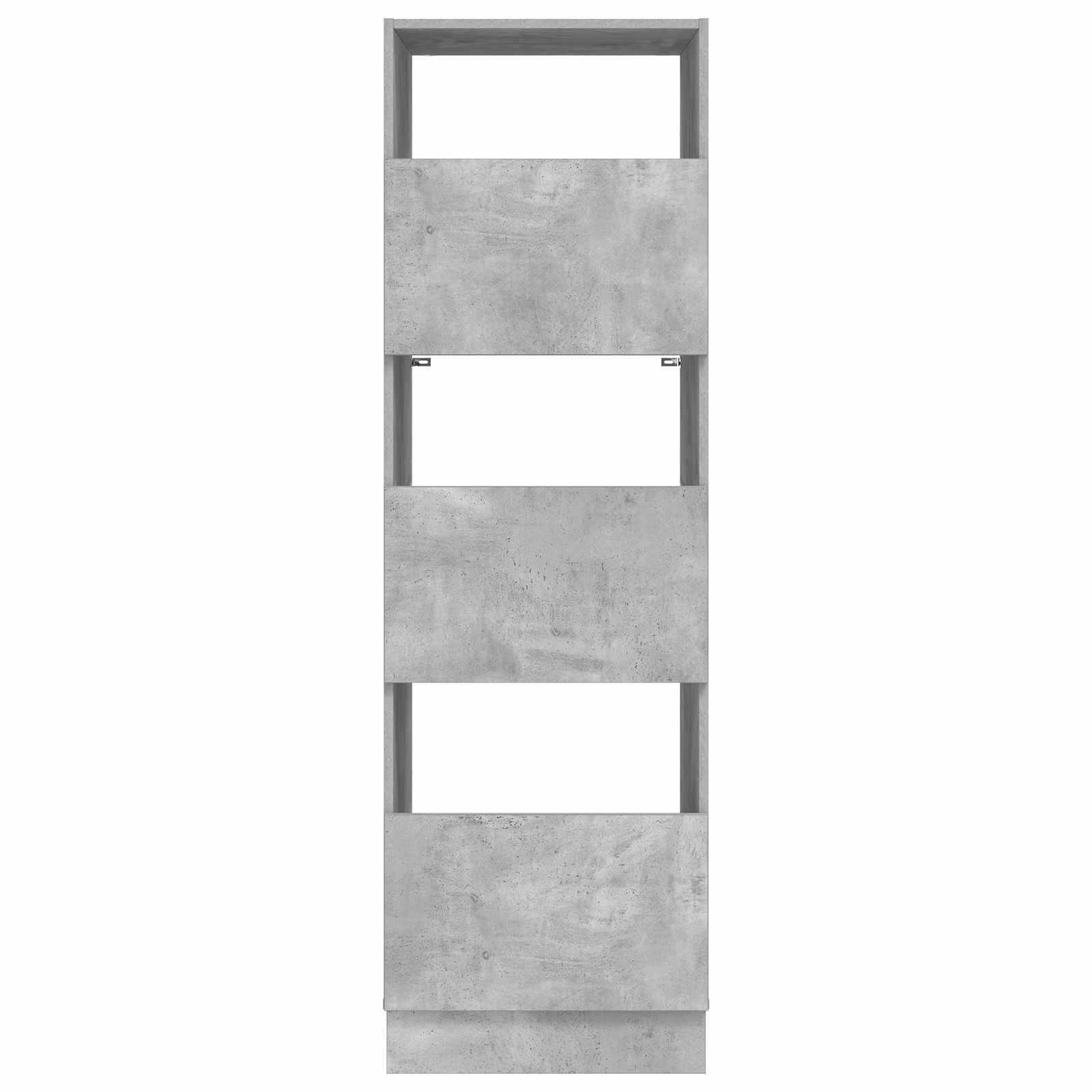 Wäscheschrank mit Speicher Beton 50 x 68 x 162 cm Holzwerkstoff
