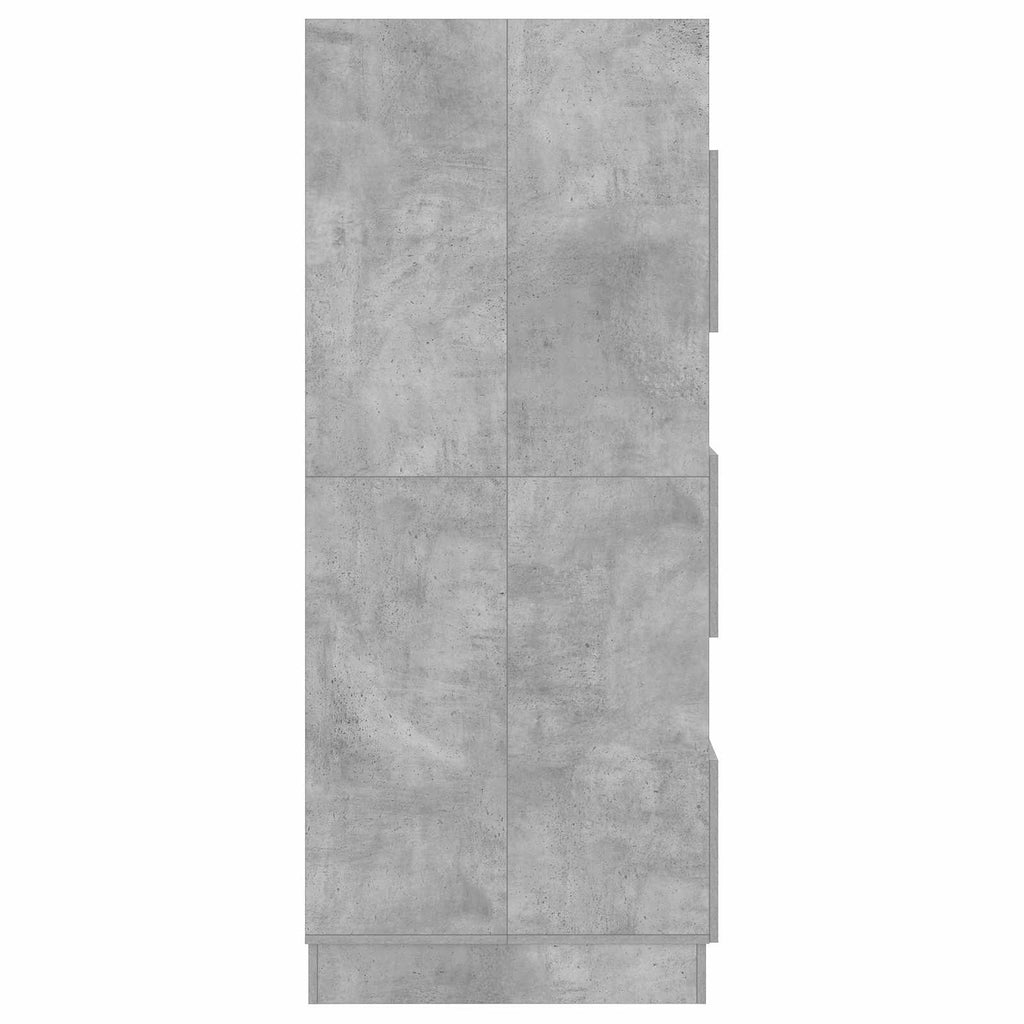 Wäscheschrank mit Speicher Beton 50 x 68 x 162 cm Holzwerkstoff