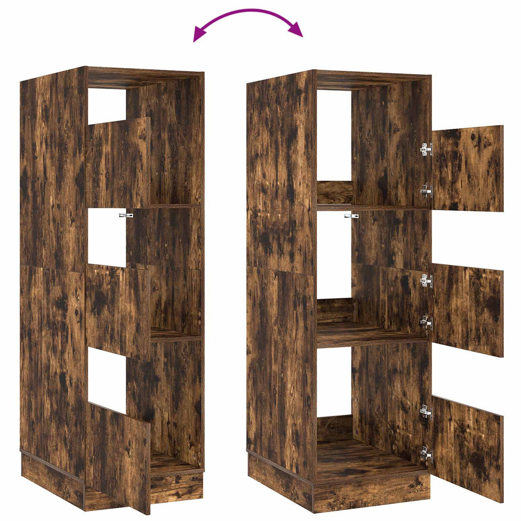 Wäscheschrank Geräucherte Eiche 50 x 68 x 162 cm Holzwerkstoff