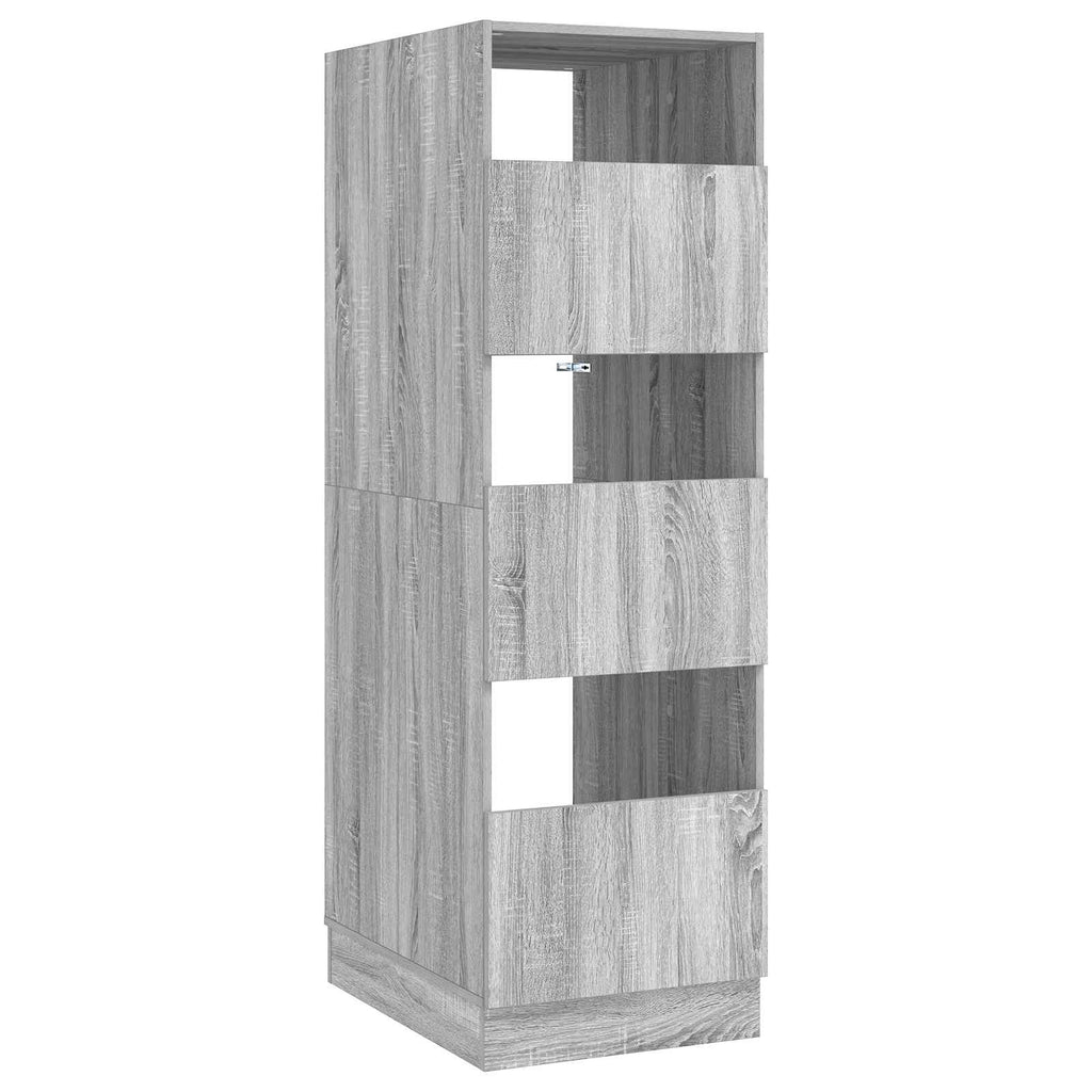 Wäscheschrank Graues Sonoma 50 x 68 x 162 cm Holzwerkstoff