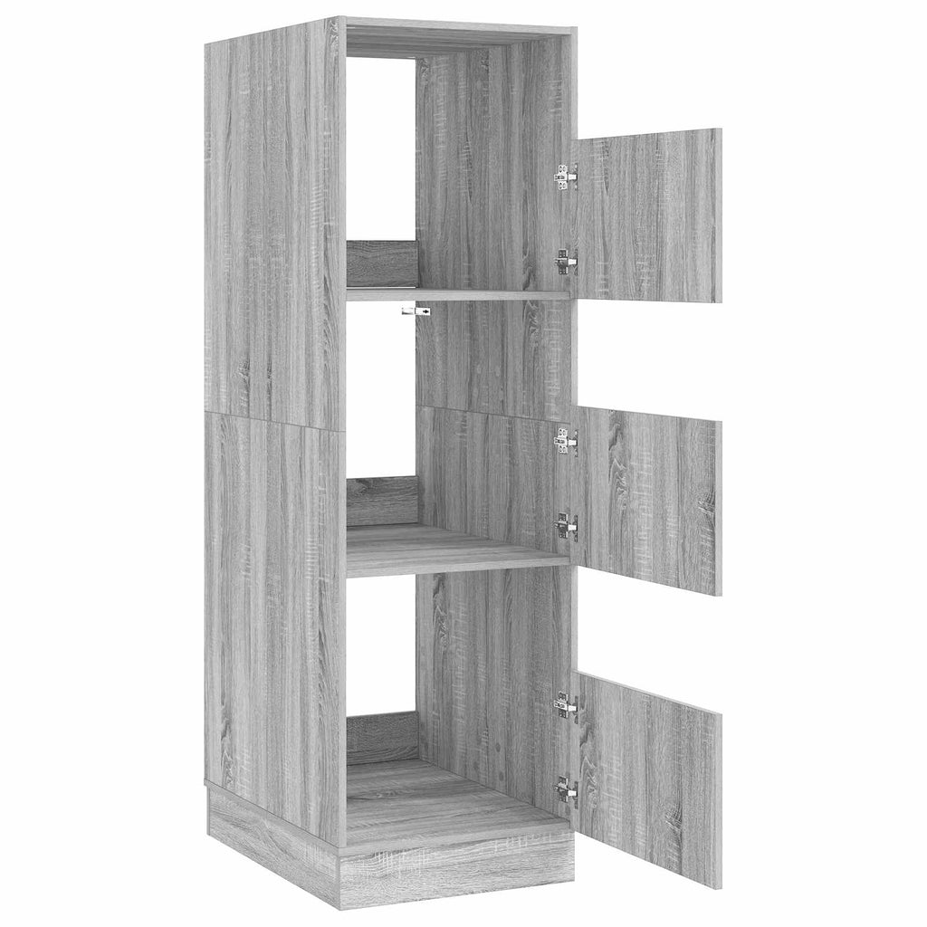 Wäscheschrank Graues Sonoma 50 x 68 x 162 cm Holzwerkstoff