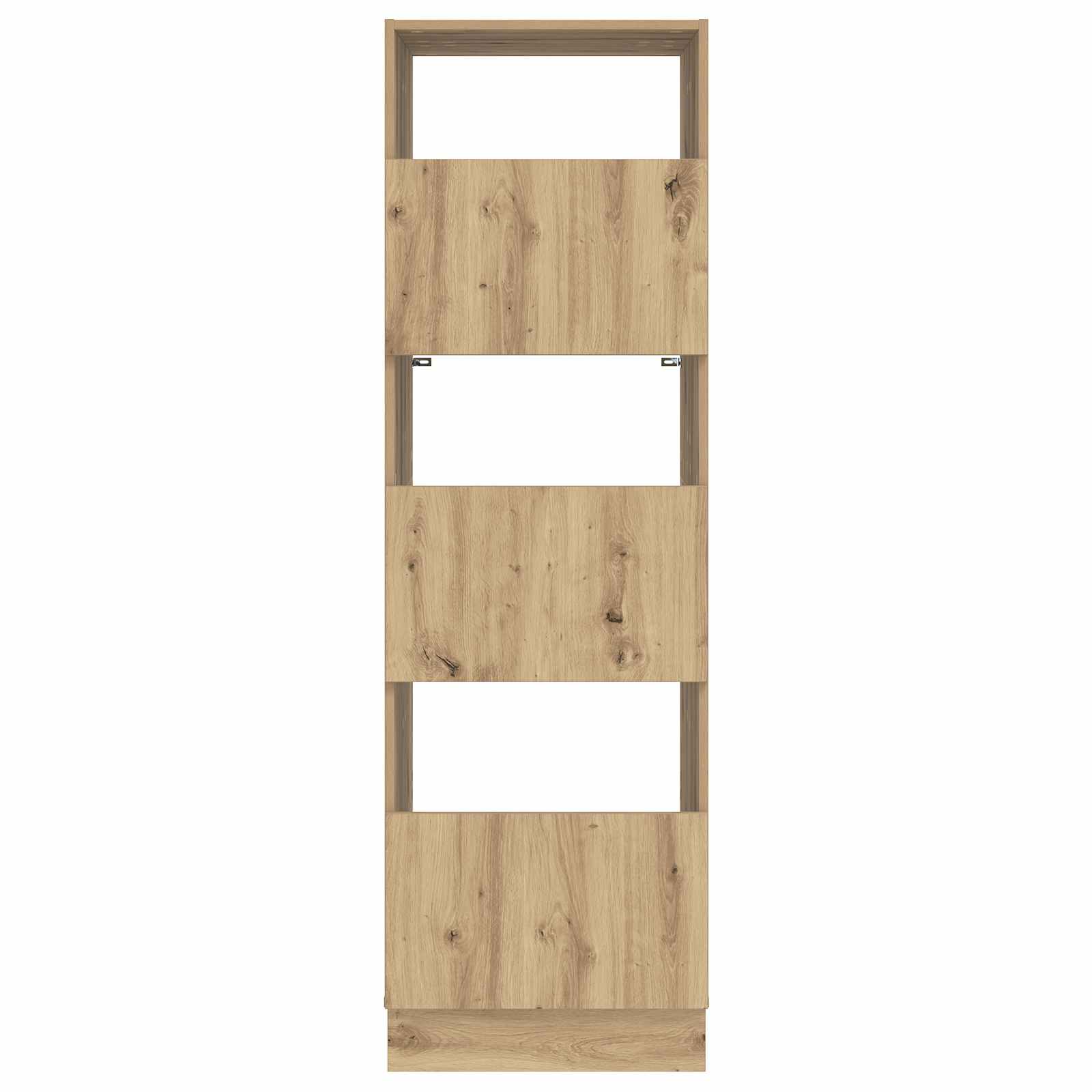Wäscheschrank mit Speicher mit Tür Artisan-Eiche Holzwerkstoff