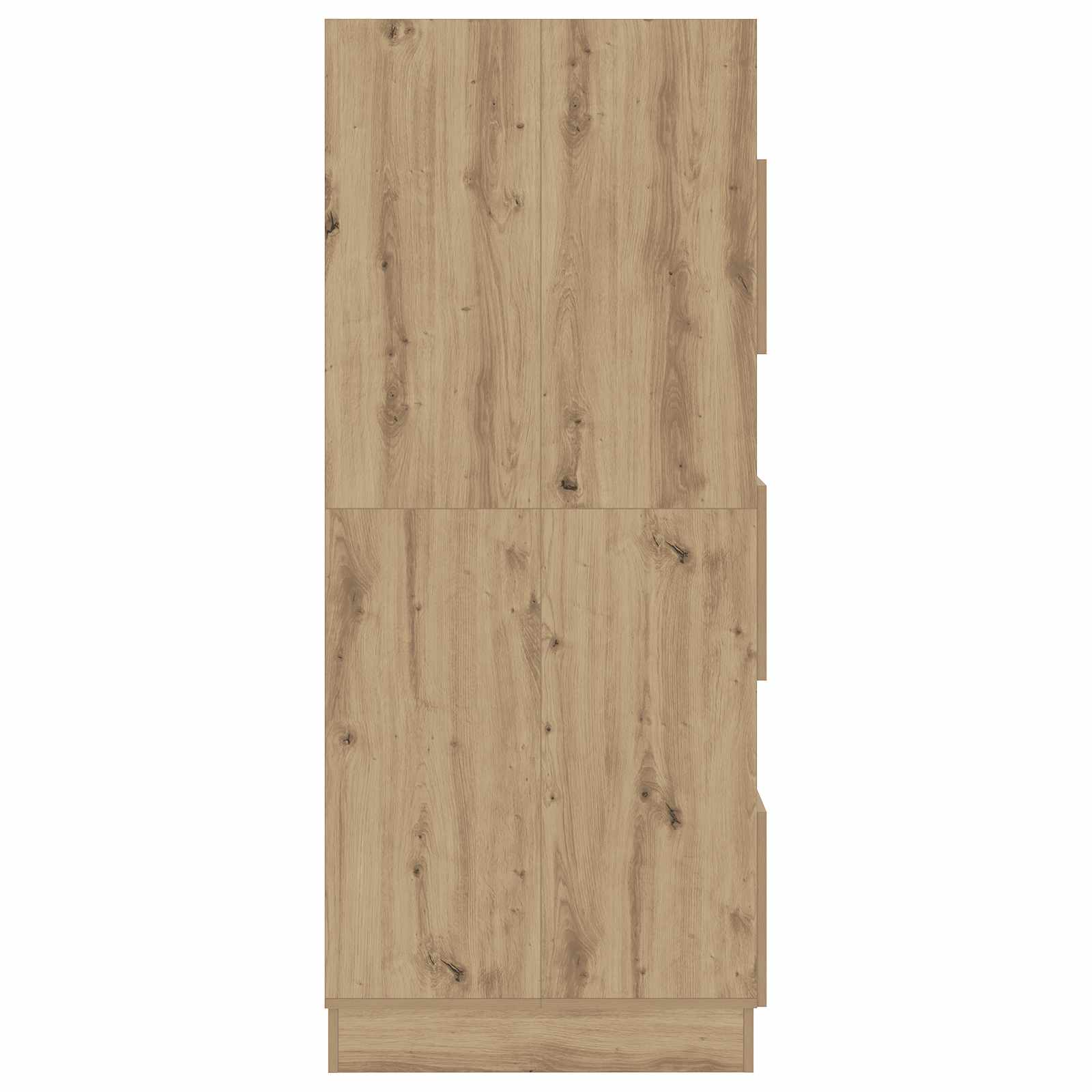 Wäscheschrank mit Speicher mit Tür Artisan-Eiche Holzwerkstoff