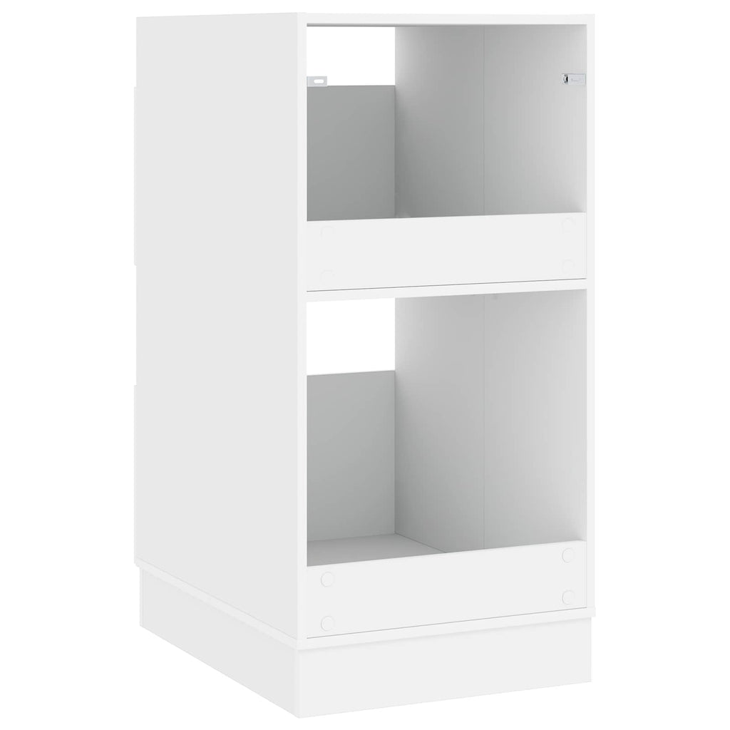 Wäscheschrank mit Speicher Weiß 50 x 68 x 102 cm Holzwerkstoff