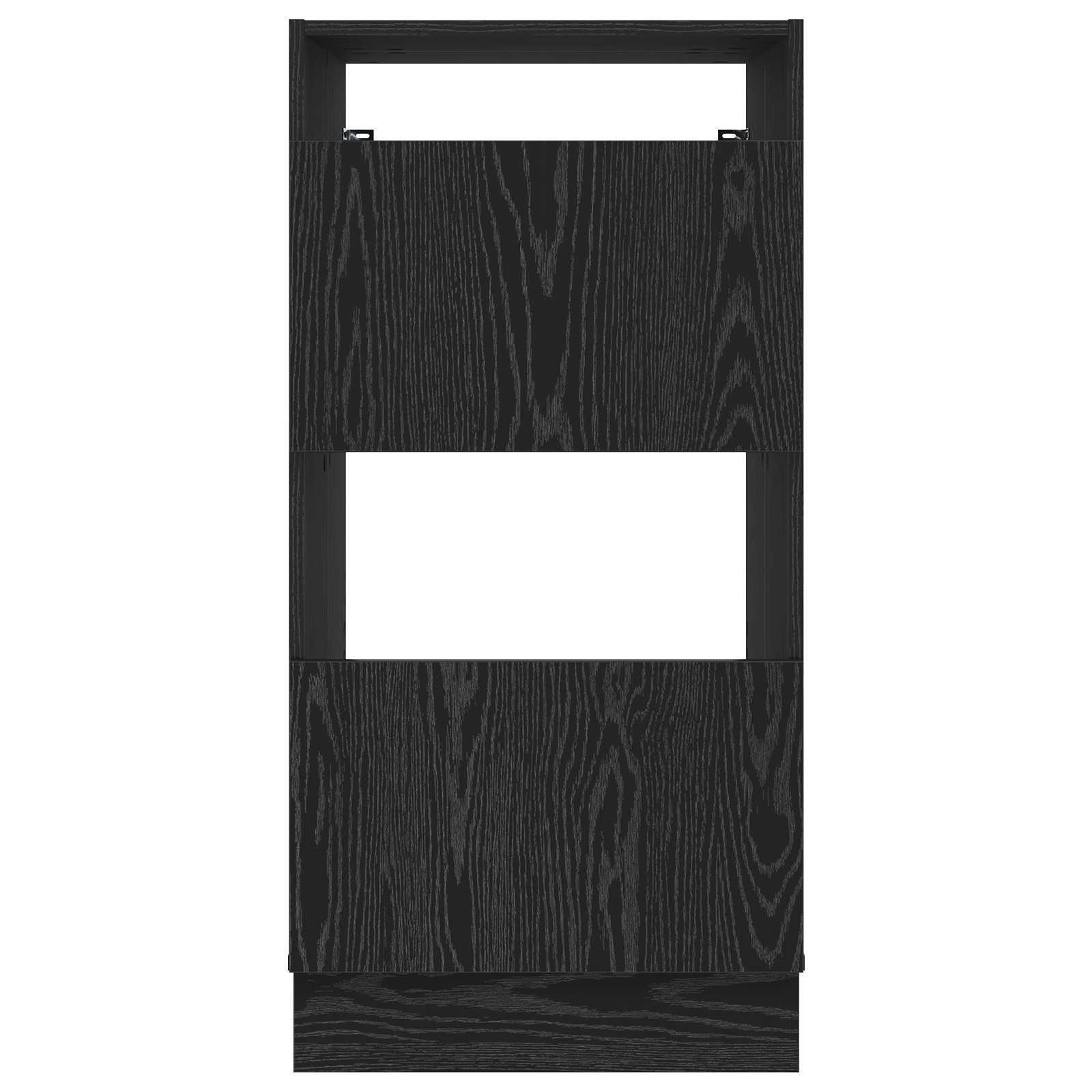 Wäscheschrank mit Tür Schwarz Eichen-Optik 50 x 68 x 102 cm