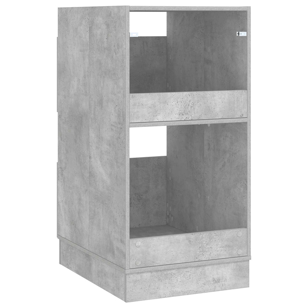Wäscheschrank mit Speicher mit Tür Beton Holzwerkstoff