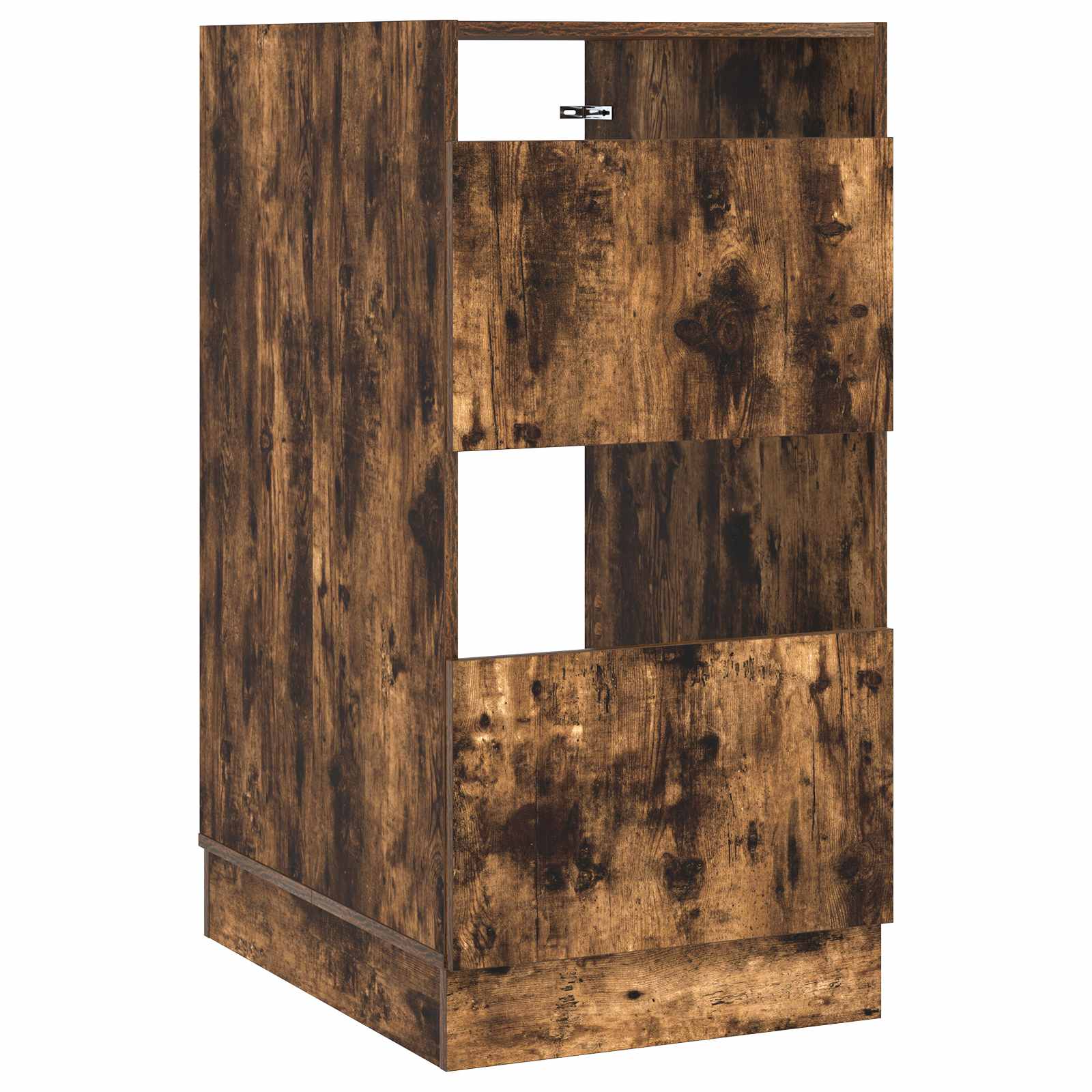 Wäscheschrank mit Speicher Geräucherte Eiche Holzwerkstoff