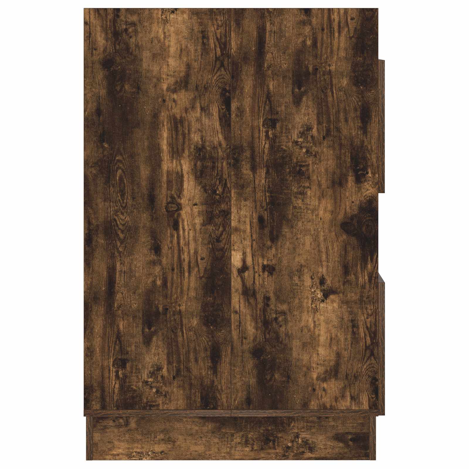Wäscheschrank mit Speicher Geräucherte Eiche Holzwerkstoff