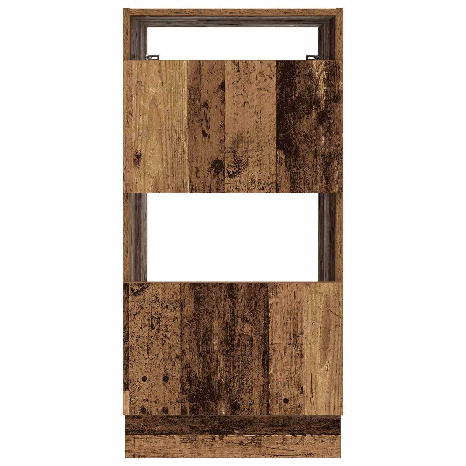 Wäscheschrank mit Tür Altholz 50 x 68 x 102 cm Holzwerkstoff