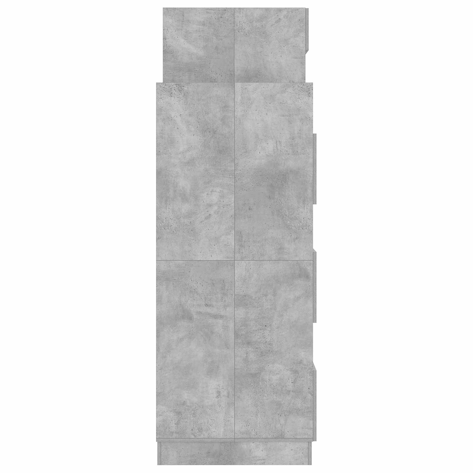 Wäscheschrank-Set mit Speicher 2 Stk. Beton Holzwerkstoff