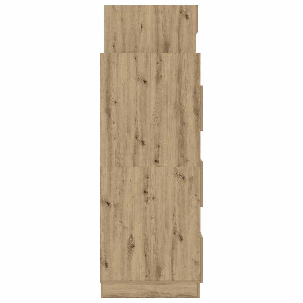 Wäscheschrank-Set 2 Stk. Artisan-Eiche Holzwerkstoff