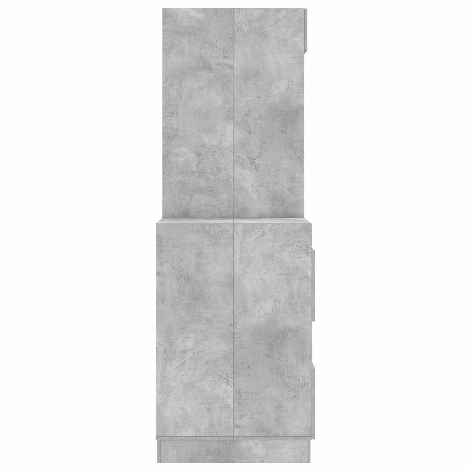 Wäscheschrank-Set mit Speicher 2 Stk. Beton Holzwerkstoff