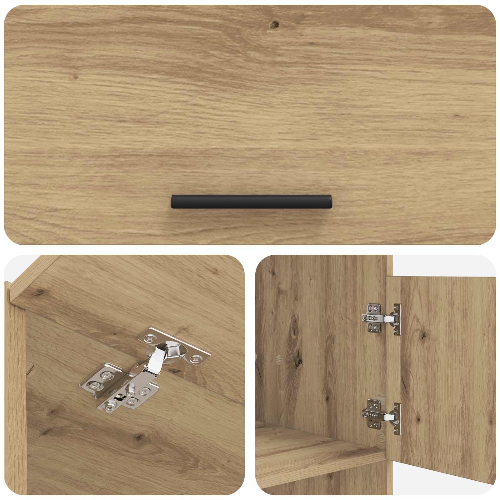 Wäscheschrank-Set 2 Stk. Artisan-Eiche Holzwerkstoff